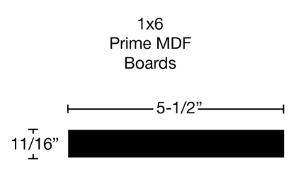 S4S Boards- MDF (1x4 through 1x10)